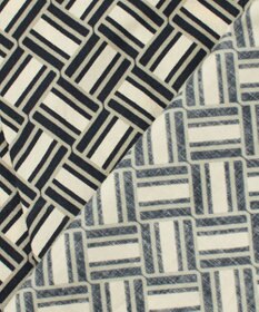 23区 S 【R(アール)】ジオメトリックプリント ハンカチヘム ブラウス