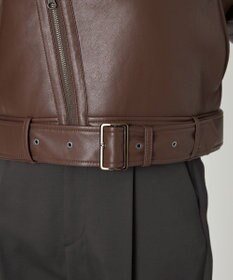 NAVE 【Nave】ヴィーガンムートン ライダースジャケット