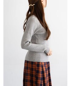 Te chichi ヘンリーネックマーブルニット