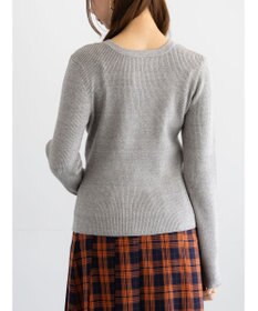 Te chichi ヘンリーネックマーブルニット