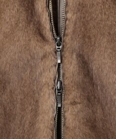 ICB 【洗える】ミンクライクファー フーディジレ コート