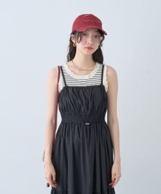 earth music&ecology ドロストシャーリングキャミワンピース