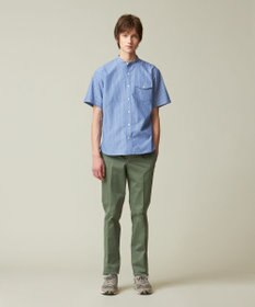 J.PRESS MEN 【クールマックス】サッカー マルチストライプ バンドカラーシャツ