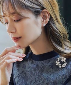 Tiaclasse ランダムパールサークルブローチ