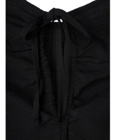 earth music&ecology 膨れジャガードパフ袖ワンピース