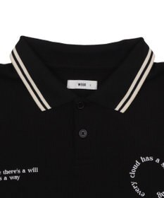WEGO 【ユニセックス着用ITEM/MLサイズ展開】ワッフルラインポロ
