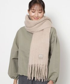 MOONBAT 【WEB限定】FURLA ウール混シャギー無地マフラー/幅40cm