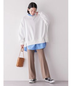 AMERICAN HOLIC イージーケアバンドカラーシャツチュニック