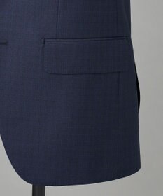 GOTAIRIKU WEB&一部店舗限定【DORMEUIL/ドーメル】IMPERIALJADE/インペリアルジェイド 通年 3ピーススーツ（ネイビー×格子）