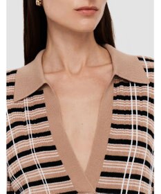 JOSEPH 【洗える】ニットアニメーション　ポロカラーニット