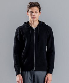 JOSEPH HOMME 【イージーケア】 ヴィスコースリンクス　ジップアップニットパーカー