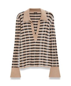 JOSEPH 【洗える】ニットアニメーション　ポロカラーニット