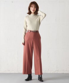 ANY 【洗濯機可】ボトルネック リブニット