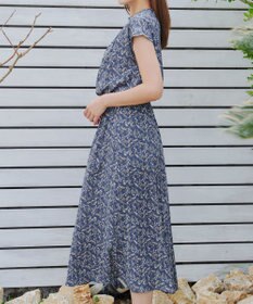 Tiaclasse 【新色追加】花柄フレンチスリーブワンピース
