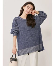 AMERICAN HOLIC クルーネック編み違いニットチュニック