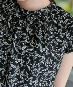 Tiaclasse 【新色追加】花柄フレンチスリーブワンピース