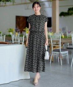 Tiaclasse 【新色追加】花柄フレンチスリーブワンピース