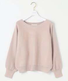 ANY SIS 【洗える】パフスリーブラメ ニット