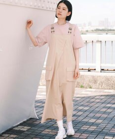 SHARE PARK LADIES 【撥水・UVカット・ストレッチ・軽量 】ナイロンジャンパースカート（S・Mサイズ）