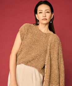 自由区 L 【カタログ掲載】ラメファンシーツイード カーディガン