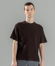 JOSEPH HOMME 【洗える】ドライコットンリンクス　半袖クルーネックニット