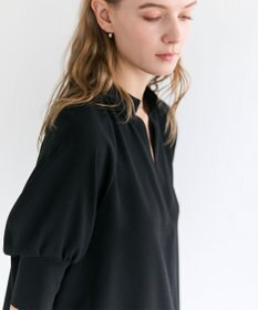 BEIGE， FLEUR / ドレープニット カフスブラウス