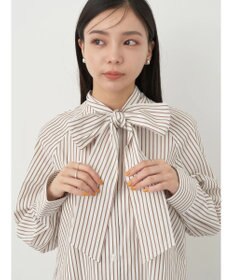 earth music&ecology ボウタイシャツワンピース