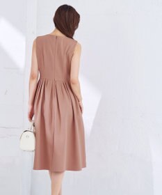 Tiaclasse 【洗える】タックフレアワンピース