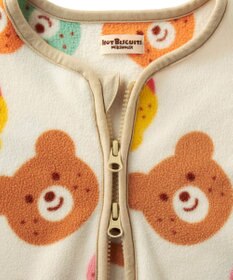 MIKI HOUSE HOT BISCUITS カラフルビーンズ フリース素材 スリーパー