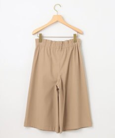 組曲 【ベルト付】リネン混オックスストレッチ キュロットパンツ