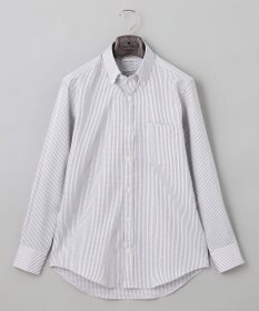 GOTAIRIKU 春夏向け【形態安定】SUMMERPREMIUMPLEATS_ボタンダウン 長袖ドレスシャツ（グレーチェック）