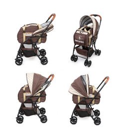 PET PARADISE スヌーピー ３ＷＡＹ ハンドフル ペットカート 《ブラウン》 10kgまで対応