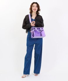 LeSportsac CLEAR MEDIUM TH TOTE/クリアライラック