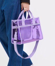 LeSportsac CLEAR MEDIUM TH TOTE/クリアライラック