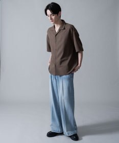 WEGO 【速乾/しわになりにくい/MLサイズ展開】ドライポリオープンカラーシャツ（SS）