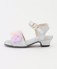 ANY KIDS フラワー ヒール サンダル