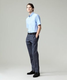 J.PRESS MEN 酷暑の清潔感もこれ一枚で【吸水速乾 / 抗菌防臭 / 防シワ】【J.PRESS OXFORD JERSEY】カノコインレイマイクロストライプ 半袖シャツ / B.D.