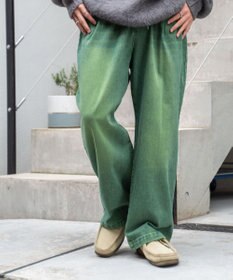 WEGO スケーターズ　タックワイドデニムパンツ