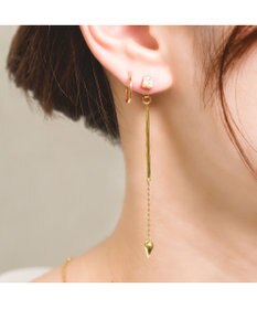 blancotokyo 【金属アレルギー対応】スクエアストーンバーピアス SUENO