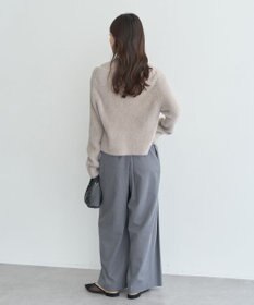 earth music&ecology SET2点チャーム付きシャギーニット＋インナー