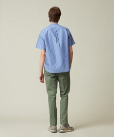 J.PRESS MEN 【クールマックス】サッカー マルチストライプ バンドカラーシャツ