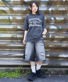 WEGO 【ユニセックス着用ITEM/MLサイズ展開】ブリーチヴィンテージグラフィックT（SS）