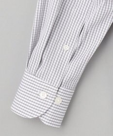 GOTAIRIKU 春夏向け【形態安定】SUMMERPREMIUMPLEATS_ボタンダウン 長袖ドレスシャツ（グレーチェック）