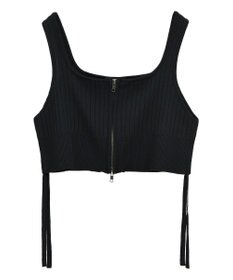 YECCA VECCA ZIPニットビスチェ