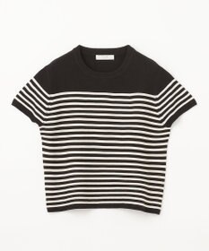 ANY L クロップド丈ガーターニット