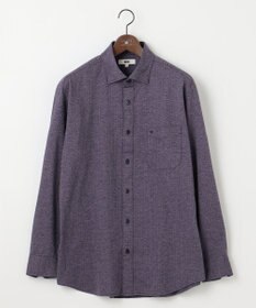 JOSEPH ABBOUD 【キングサイズ・洗える】ドットジャガード ジャージー シャツ