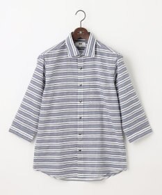 JOSEPH ABBOUD 【清涼感】エアリノマリンボーダーシャツ