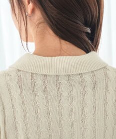 WEGO 別注USPOLO　ケーブルニットポロ