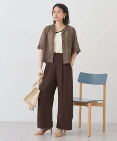 AMERICAN HOLIC シアーショート丈開襟シャツ