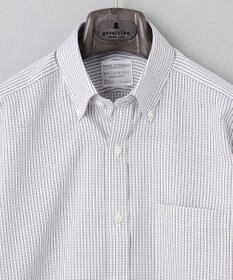 GOTAIRIKU 春夏向け【形態安定】SUMMERPREMIUMPLEATS_ボタンダウン 長袖ドレスシャツ（グレーチェック）